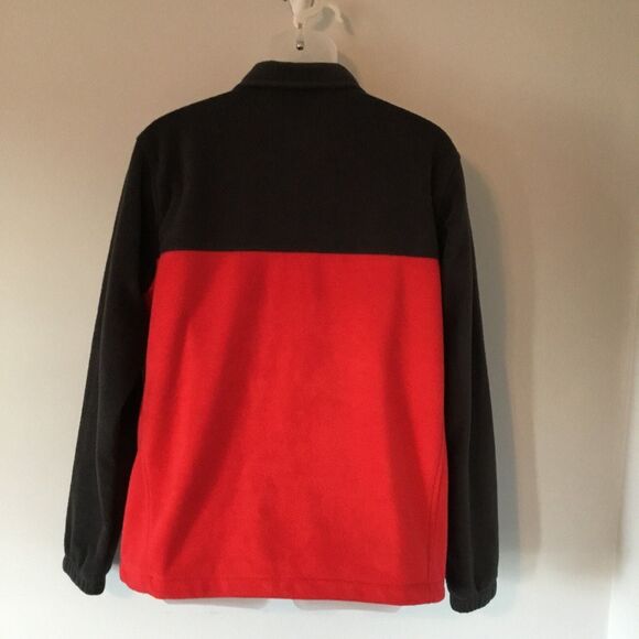 Columbia Men’s Red & Black Full Zip Fleece Jacket Size Medium - Picture 5 of 6